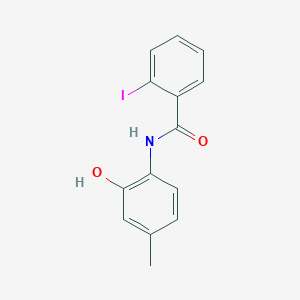 molecular formula C14H12INO2 B290471 N-(2-hydroxy-4-methylphenyl)-2-iodobenzamide 