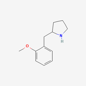 molecular formula C12H17NO B2904712 2-[(2-甲氧苯基)甲基]吡咯烷 CAS No. 383127-50-2