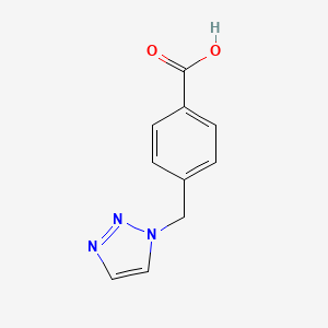 molecular formula C10H9N3O2 B2904723 4-[(1H-1,2,3-triazol-1-yl)methyl]benzoic acid CAS No. 118618-53-4