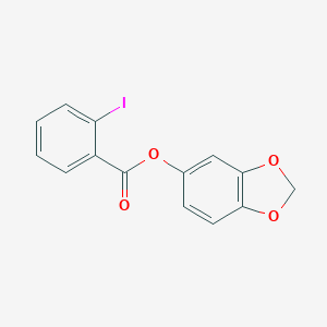 molecular formula C14H9IO4 B290473 1,3-Benzodioxol-5-yl 2-iodobenzoate 