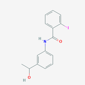 N-[3-(1-hydroxyethyl)phenyl]-2-iodobenzamide