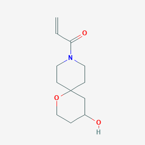 molecular formula C12H19NO3 B2904743 1-(4-Hydroxy-1-oxa-9-azaspiro[5.5]undecan-9-yl)prop-2-en-1-one CAS No. 2361657-47-6