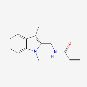 molecular formula C14H16N2O B2904747 N-[(1,3-Dimethylindol-2-yl)methyl]prop-2-enamide CAS No. 2196017-79-3