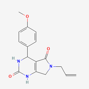 6-allyl-4-(4-methoxyphenyl)-3,4,6,7-tetrahydro-1H-pyrrolo[3,4-d]pyrimidine-2,5-dione