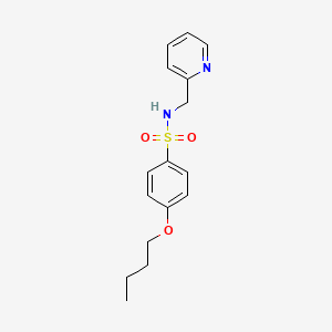 4-butoxy-N-(pyridin-2-ylmethyl)benzenesulfonamide