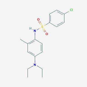 4-chloro-N-[4-(diethylamino)-2-methylphenyl]benzenesulfonamide