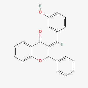 molecular formula C22H16O3 B2904770 2,3-二氢-3-(3-羟基亚苄基)黄酮 CAS No. 67570-40-5