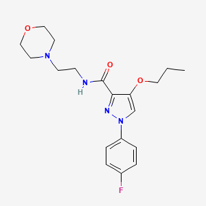 1-(4-fluorophenyl)-N-(2-morpholinoethyl)-4-propoxy-1H-pyrazole-3-carboxamide