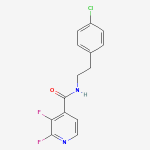 N-[2-(4-chlorophenyl)ethyl]-2,3-difluoropyridine-4-carboxamide