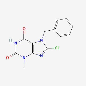 molecular formula C13H11ClN4O2 B2904775 7-苄基-8-氯-3-甲基嘌呤-2,6-二酮 CAS No. 93703-28-7