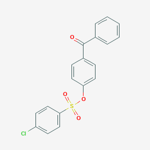 molecular formula C19H13ClO4S B290479 4-Benzoylphenyl 4-chlorobenzenesulfonate 