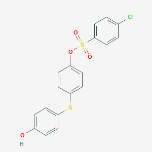 4-[(4-Hydroxyphenyl)sulfanyl]phenyl 4-chlorobenzenesulfonate