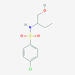 molecular formula C10H14ClNO3S B290481 4-chloro-N-[1-(hydroxymethyl)propyl]benzenesulfonamide 