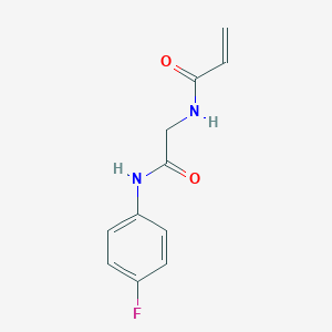 molecular formula C11H11FN2O2 B2904811 N-[2-(4-Fluoroanilino)-2-oxoethyl]prop-2-enamide CAS No. 2361640-49-3