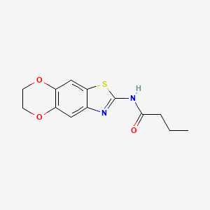 N-(6,7-dihydro-[1,4]dioxino[2,3-f][1,3]benzothiazol-2-yl)butanamide