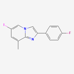 2-(4-Fluorophenyl)-6-iodo-8-methylimidazo[1,2-a]pyridine