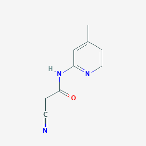 molecular formula C9H9N3O B2904828 2-cyano-N-(4-methylpyridin-2-yl)acetamide CAS No. 132371-14-3