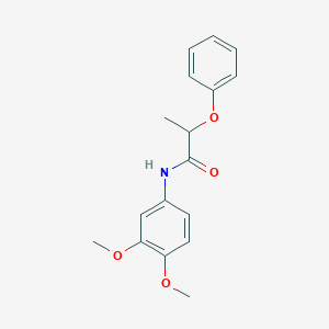 molecular formula C17H19NO4 B290483 N-(3,4-dimethoxyphenyl)-2-phenoxypropanamide 