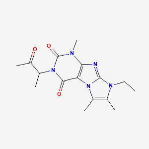 6-Ethyl-4,7,8-trimethyl-2-(3-oxobutan-2-yl)purino[7,8-a]imidazole-1,3-dione