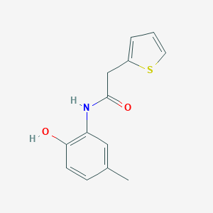 molecular formula C13H13NO2S B290485 N-(2-hydroxy-5-methylphenyl)-2-(2-thienyl)acetamide 