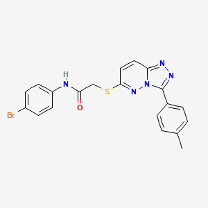 N-(4-bromophenyl)-2-((3-(p-tolyl)-[1,2,4]triazolo[4,3-b]pyridazin-6-yl)thio)acetamide