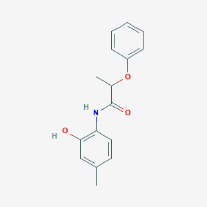 molecular formula C16H17NO3 B290487 N-(2-hydroxy-4-methylphenyl)-2-phenoxypropanamide 