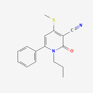 4-(Methylsulfanyl)-2-oxo-6-phenyl-1-propyl-1,2-dihydro-3-pyridinecarbonitrile