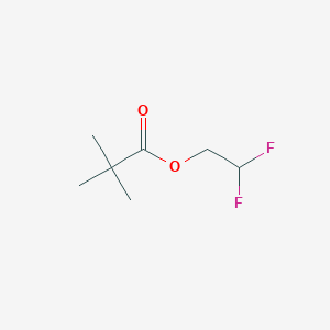 molecular formula C7H12F2O2 B2904875 2,2-Difluoroethyl 2,2-dimethylpropanoate CAS No. 1874200-52-8