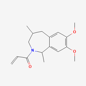 1-(7,8-Dimethoxy-1,4-dimethyl-1,3,4,5-tetrahydro-2-benzazepin-2-YL)prop-2-EN-1-one