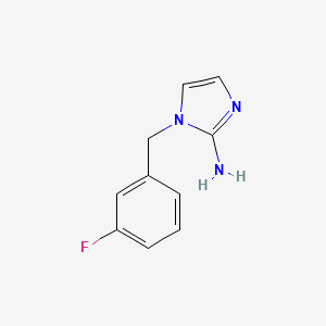molecular formula C10H10FN3 B2904885 1-(3-Fluorobenzyl)-1H-imidazol-2-amine CAS No. 1179962-33-4