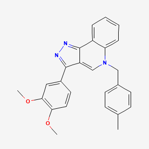 molecular formula C26H23N3O2 B2904899 3-(3,4-dimethoxyphenyl)-5-(4-methylbenzyl)-5H-pyrazolo[4,3-c]quinoline CAS No. 866809-68-9