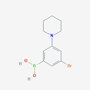3-Bromo-5-(piperidin-1-YL)phenylboronic acid