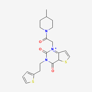 1-[2-(4-methylpiperidin-1-yl)-2-oxoethyl]-3-[2-(thiophen-2-yl)ethyl]-1H,2H,3H,4H-thieno[3,2-d]pyrimidine-2,4-dione