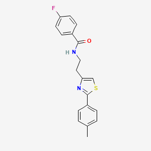 4-fluoro-N-{2-[2-(4-methylphenyl)-1,3-thiazol-4-yl]ethyl}benzamide