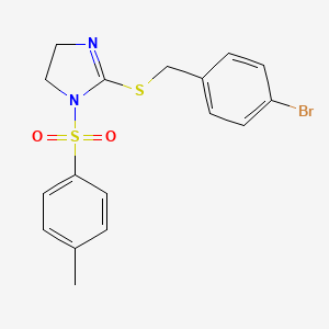 2-((4-bromobenzyl)thio)-1-tosyl-4,5-dihydro-1H-imidazole