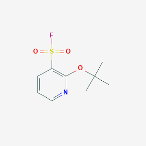 molecular formula C9H12FNO3S B2904923 2-[(2-Methylpropan-2-yl)oxy]pyridine-3-sulfonyl fluoride CAS No. 2248347-52-4