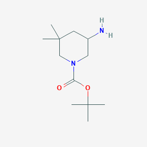 molecular formula C12H24N2O2 B2904924 Tert-butyl 5-amino-3,3-dimethylpiperidine-1-carboxylate CAS No. 1896921-12-2