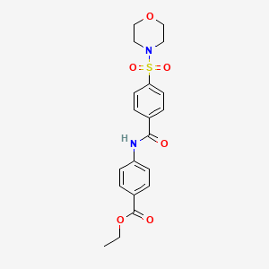 Ethyl 4-(4-(morpholinosulfonyl)benzamido)benzoate