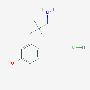 3-(3-Methoxyphenyl)-2,2-dimethylpropan-1-amine hydrochloride