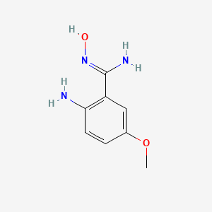 molecular formula C8H11N3O2 B2904934 2-Amino-N-hydroxy-5-methoxybenzimidamide CAS No. 1359828-78-6