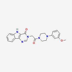 3-(2-(4-(3-methoxyphenyl)piperazin-1-yl)-2-oxoethyl)-3H-pyrimido[5,4-b]indol-4(5H)-one