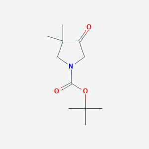 molecular formula C11H19NO3 B2904940 Tert-butyl 3,3-dimethyl-4-oxopyrrolidine-1-carboxylate CAS No. 1824385-39-8