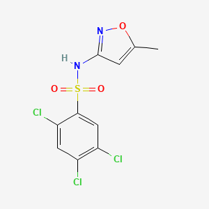 molecular formula C10H7Cl3N2O3S B2904945 2,4,5-三氯-N-(5-甲基-1,2-噁唑-3-基)苯磺酰胺 CAS No. 899218-89-4