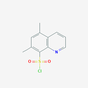 molecular formula C11H10ClNO2S B2904951 5,7-Dimethylquinoline-8-sulfonyl chloride CAS No. 1521982-47-7