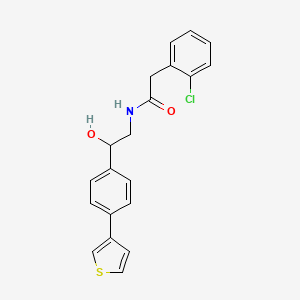 molecular formula C20H18ClNO2S B2904952 2-(2-chlorophenyl)-N-{2-hydroxy-2-[4-(thiophen-3-yl)phenyl]ethyl}acetamide CAS No. 2320928-76-3