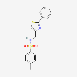 4-methyl-N-((2-phenylthiazol-4-yl)methyl)benzenesulfonamide