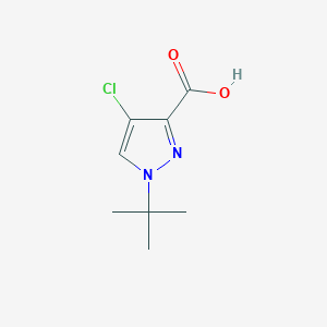 molecular formula C8H11ClN2O2 B2904956 1-(tert-Butyl)-4-chloro-1H-pyrazole-3-carboxylic acid CAS No. 2413877-92-4