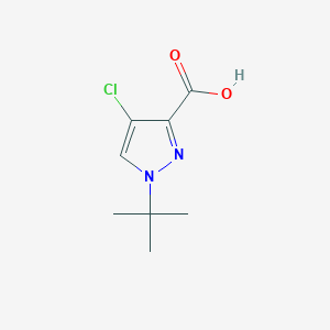 molecular formula C8H11ClN2O2 B2904956 1-(叔丁基)-4-氯-1H-吡唑-3-羧酸 CAS No. 2413877-92-4