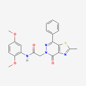 N-(2,5-dimethoxyphenyl)-2-(2-methyl-4-oxo-7-phenylthiazolo[4,5-d]pyridazin-5(4H)-yl)acetamide
