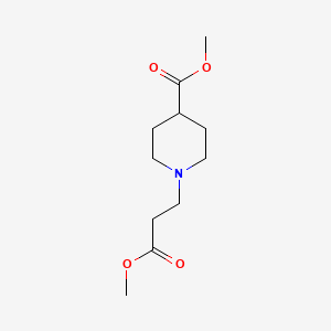 molecular formula C11H19NO4 B2904961 Methyl 1-(3-methoxy-3-oxopropyl)piperidine-4-carboxylate CAS No. 320424-44-0